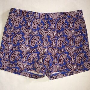 Banana Republic Paisley Print Tailored Shorts | Size 10